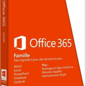 Licence office 365 Famille - 05 postes / an